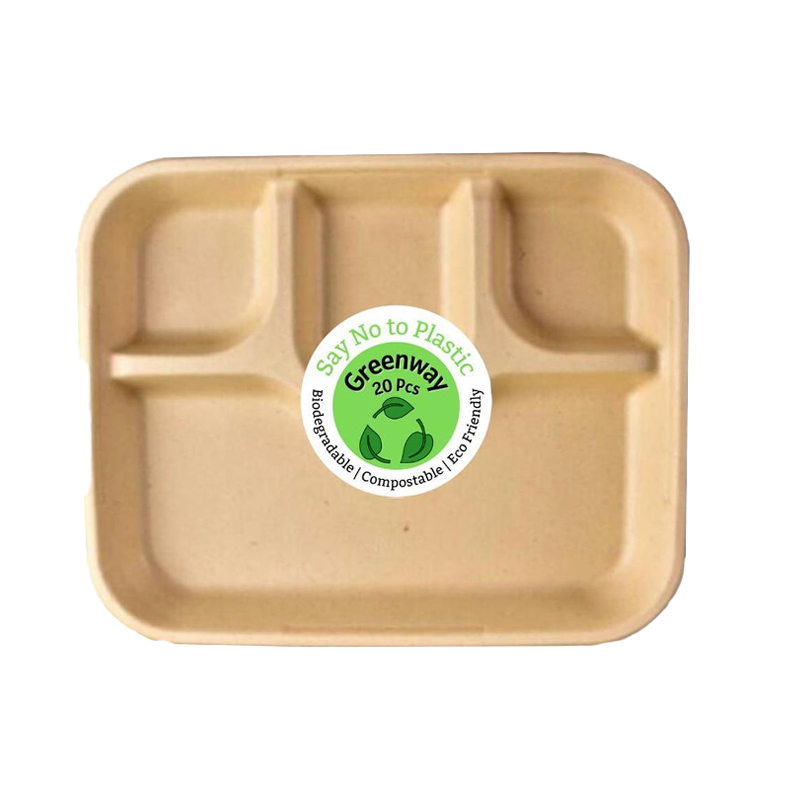 GREENWAY 4 COMP PLATE 20PCS - $6.99 EA / CTN QTY: 20