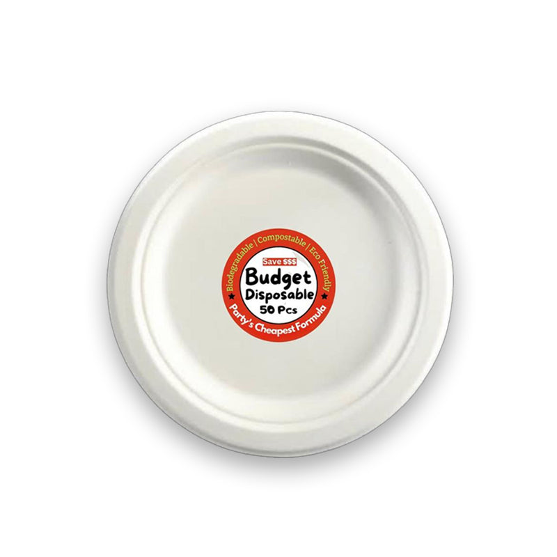 BUDGET DISPOSABLE 7" PLATE (50PCS) - $2.50 EA / CTN QTY: 20