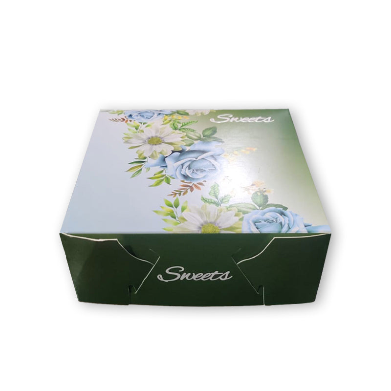 Mithai Box New Design Green 500gr - 100PCS