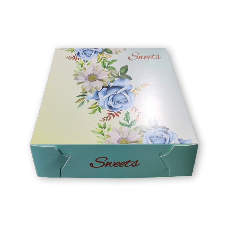 Mithai Box New Design Light Green 1kg - 100PCS