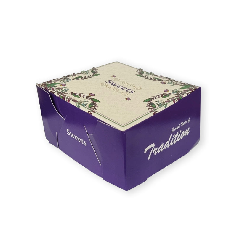 Mithai Box New Design Purple 250grams - 100PCS