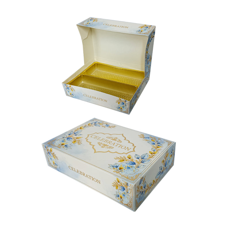 Premium Mithai (Sweet) Box White 500gr w/ Tray - $0.80 EA / CTN QTY: 300