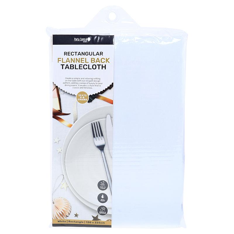 Tablecloth Classic Rectangular PEVA 130cm x 225cm - $5.30 EA / CTN QTY: 12