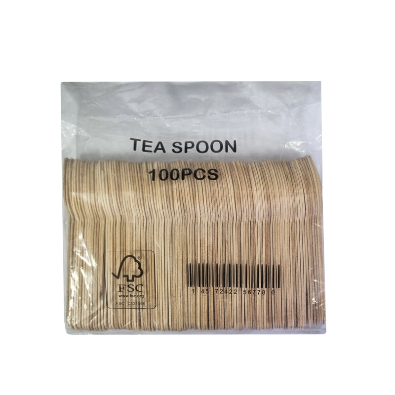 WOODEN TEA SPOON (100PCS) - $1.99 EA / CTN QTY: 10