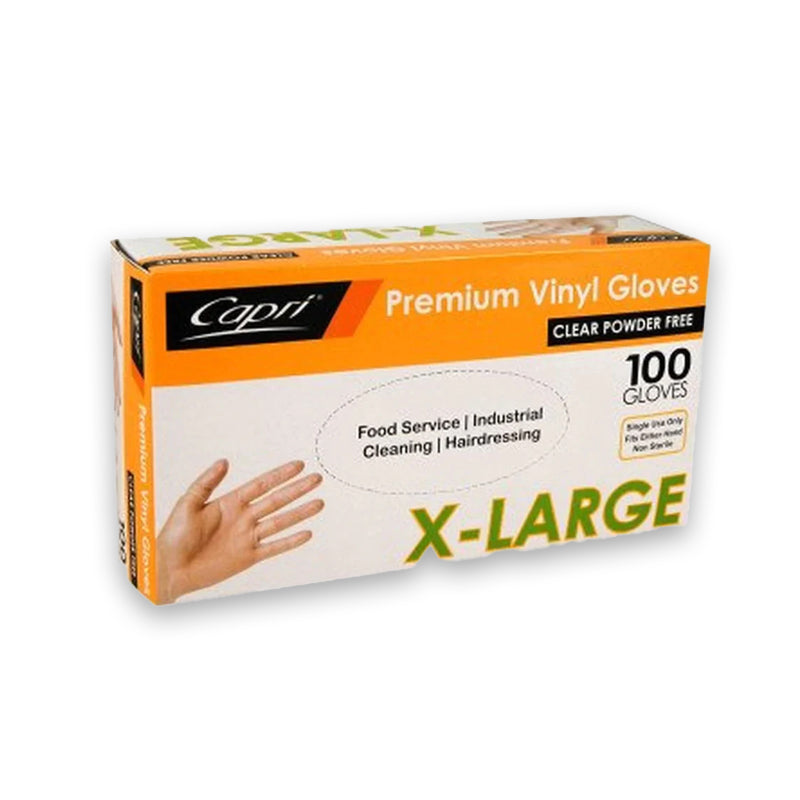 VINYL X-LARGE GLOVES POWDER FREE - $2.90 EA / CTN QTY: 10