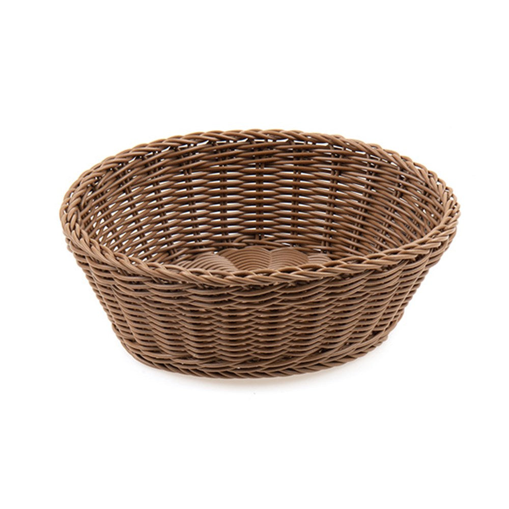 Bread Basket PP Woven Round 25x8.5cm - $3.98 EA / CTN QTY: 12