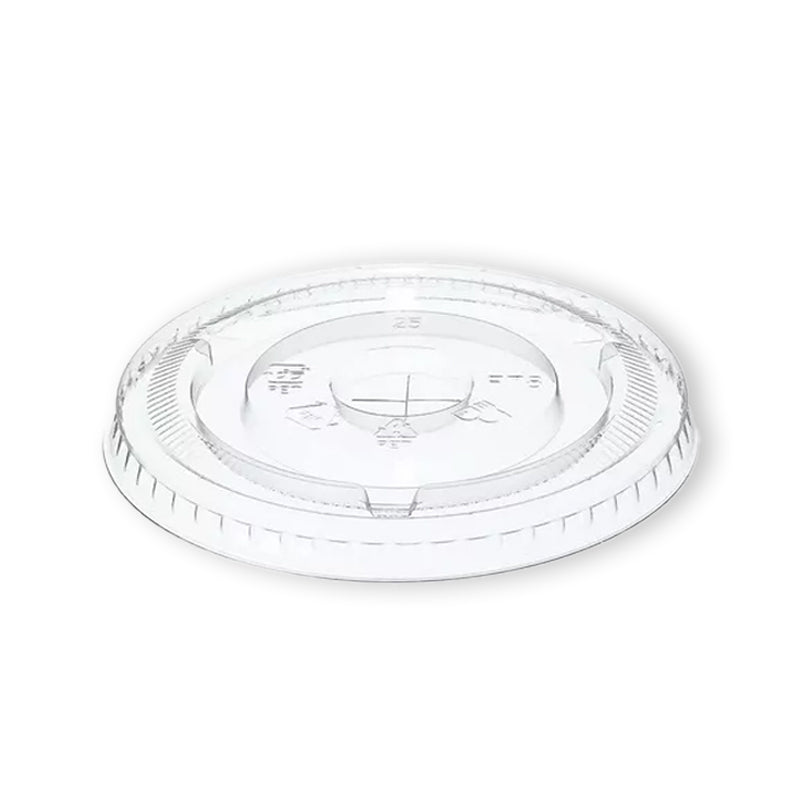 14OZ 98MM CLEAR PET FLAT LIDS X-SLOT-1000PCS (NP-F98)