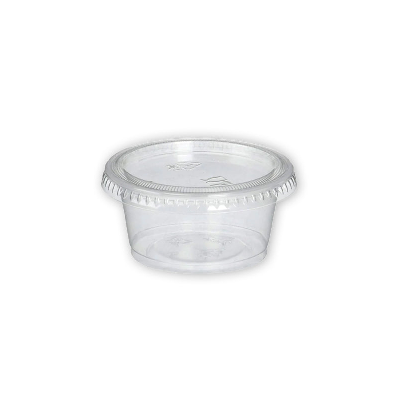 2OZ SAUCE CONTAINER WITH LID -1000 SETS (PPI-2OZ+LID)