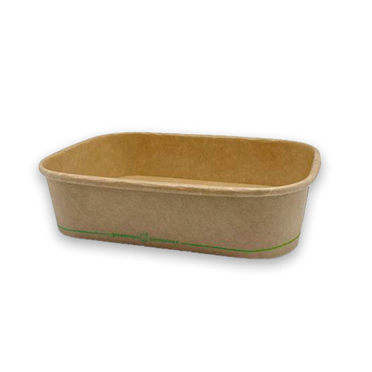 500ml Rectangular Kraft Container - 300PCS