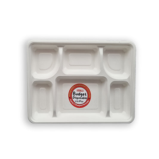 EX LARGE 6 COMP DEEP PLATES (20PCS) - $8.99 EA / CTN QTY: 10
