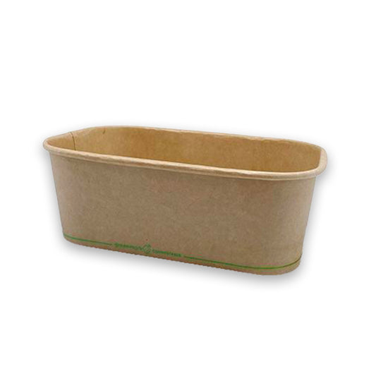 750ml Rectangular Kraft Container - 300PCS