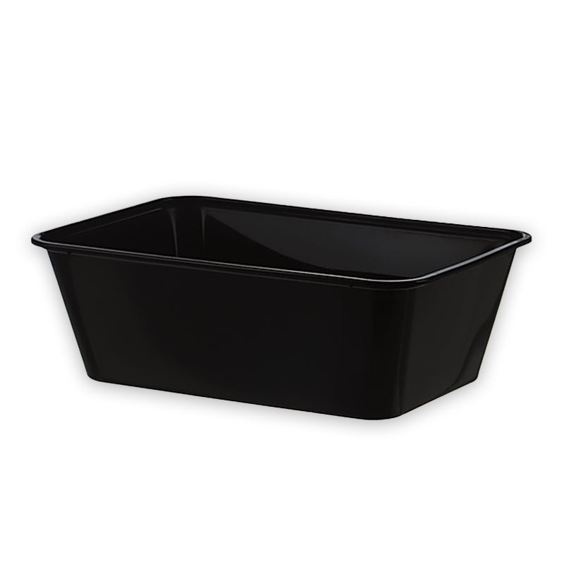 750ml Black Rectangular Container - 500 PCS