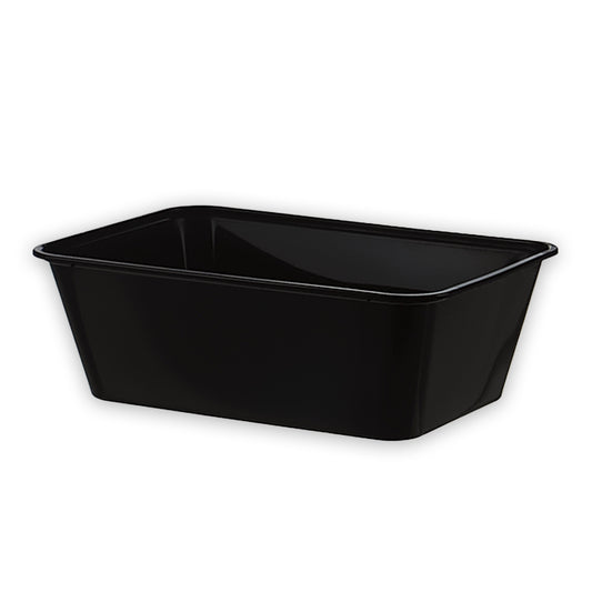 750ml Black Rectangular Container - 500 PCS