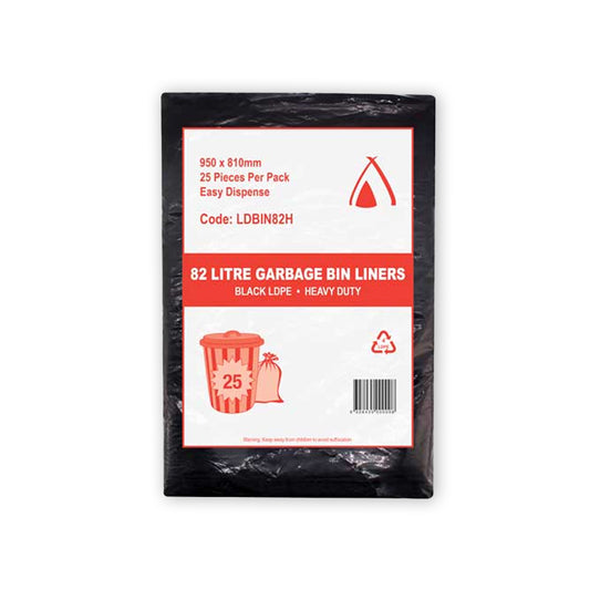 BIN LINERS BAGS HEAVY DUTY 82L 9KG