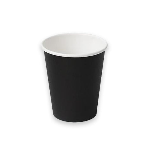 8OZ PE COATED SW CUP/BLACK -1000PCS