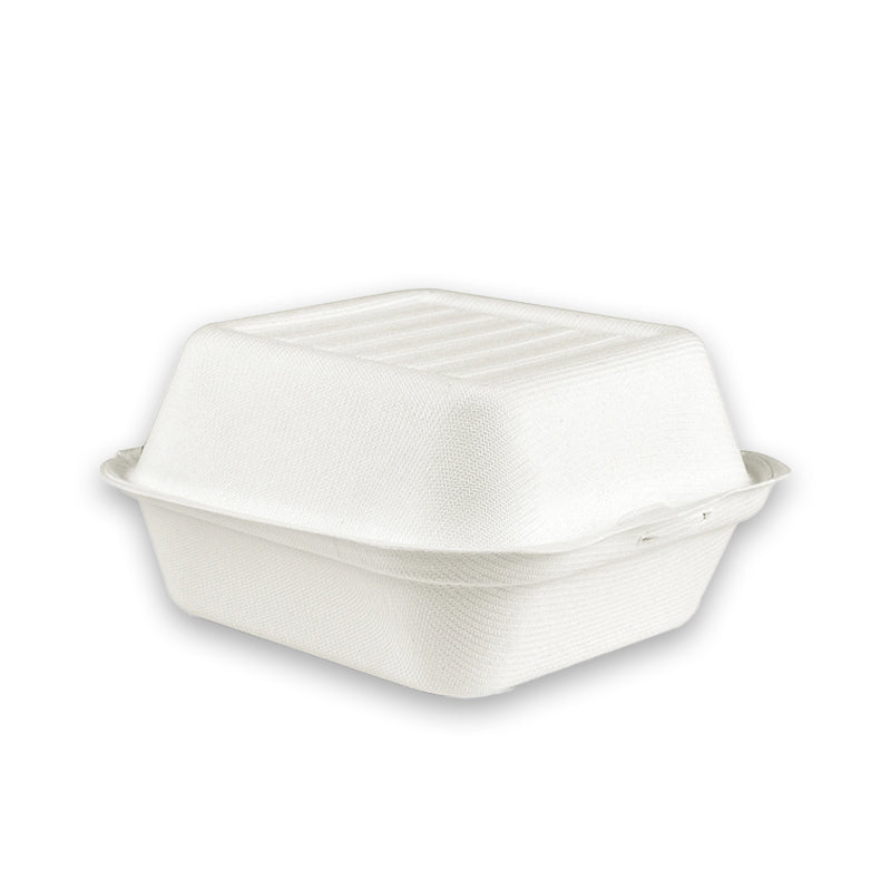 SUGARCANE 6" BURGER BOX 450ML-400PCS