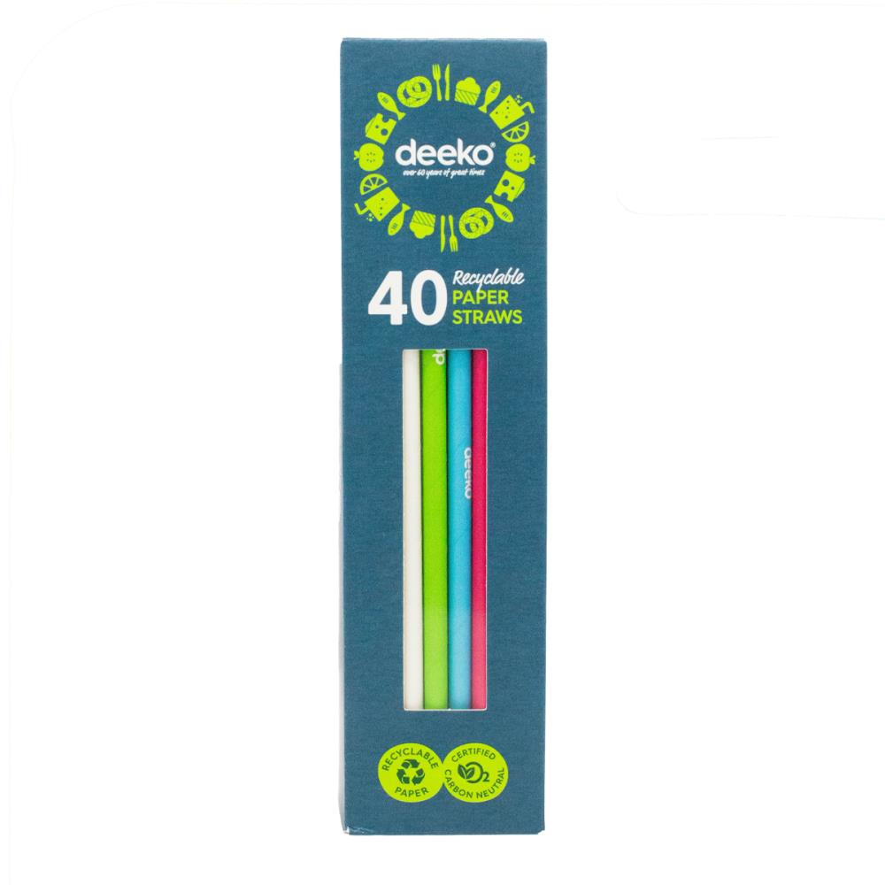 DEEKO REGULAR STRAW ASSTD COLOUR - 560PC/CTN