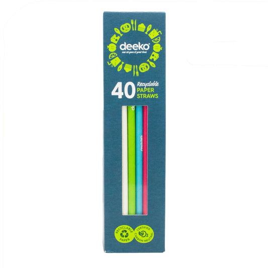 DEEKO REGULAR STRAW ASSTD COLOUR - 560PC/CTN