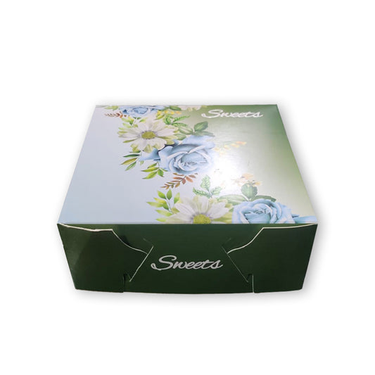 Mithai Box New Design Green 500gr - 100PCS