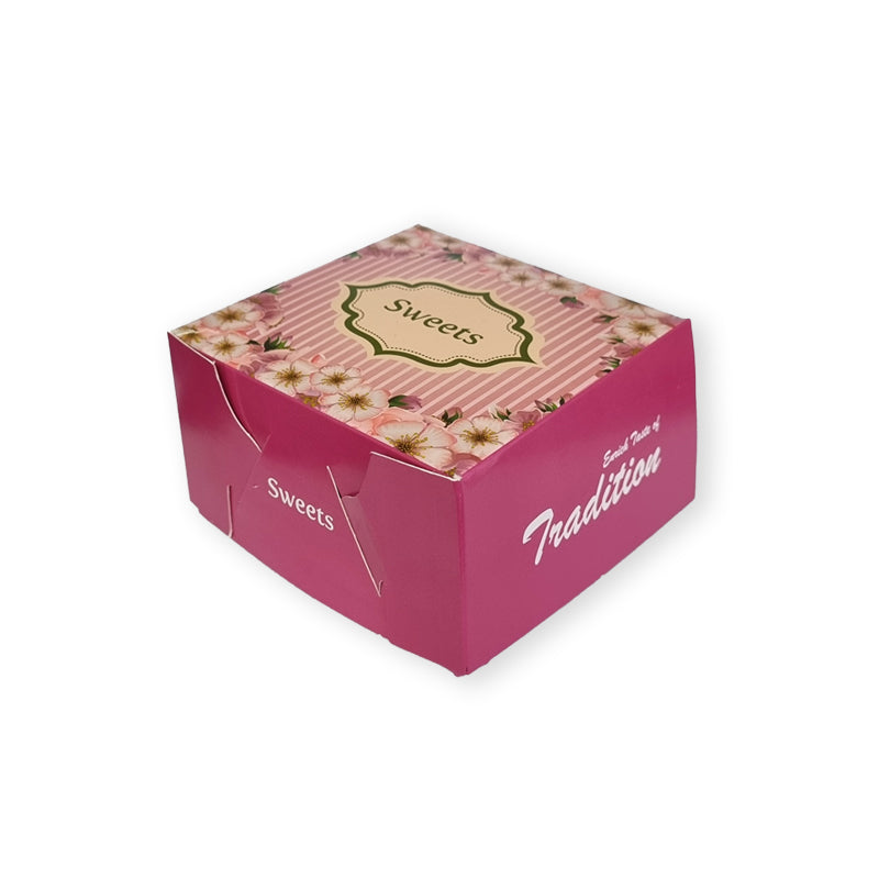 Mithai Box New Design Pink 250gr - 100PCS