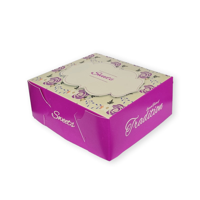 Mithai Box New Design Fuchsia 500gr - 100PCS