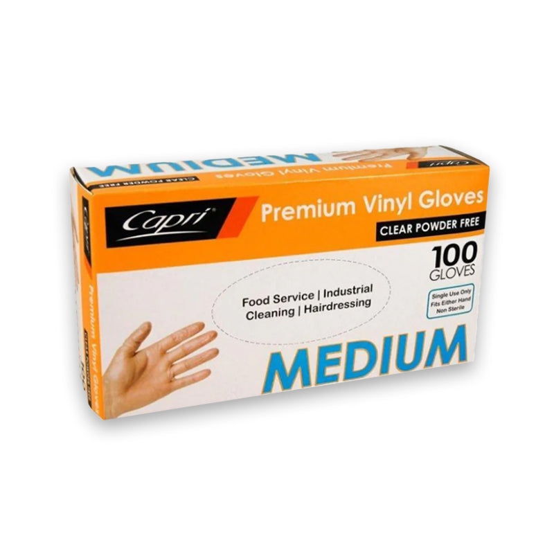 VINYL MEDIUM GLOVES POWDER FREE