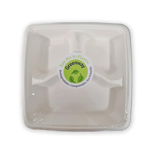GREENWAY 3 COMP SQUARE (20PCS) - $5.50 EA / CTN QTY: 7