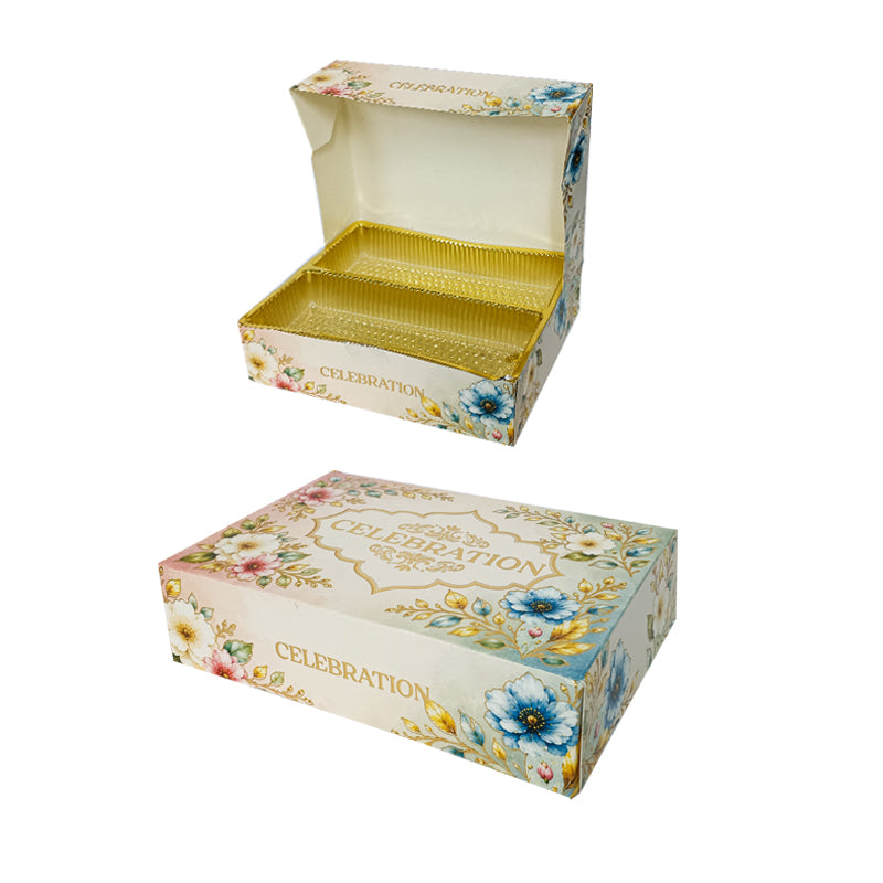 Premium Mithai (Sweet) Box Beige 500gr w/ Tray - $0.80 EA / CTN QTY: 300