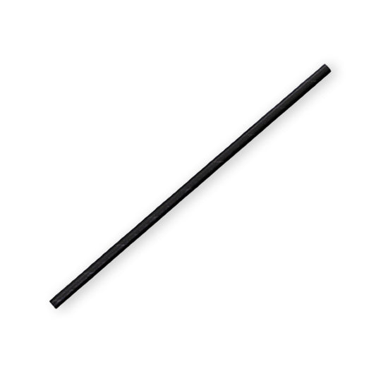 PAPER STRAW REGULAR – ALL BLACK 2500PCS