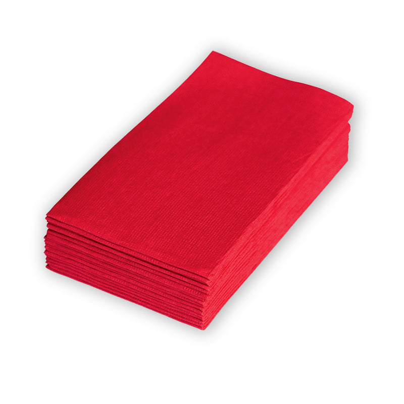 RED QUILTED 2PLY DINNER NAPKIN -1/8 GT FOLD 1000PC/CTN