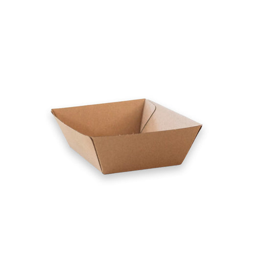 TRAY SMALL CORRUGATED PLAIN/BROWN - 500PCS