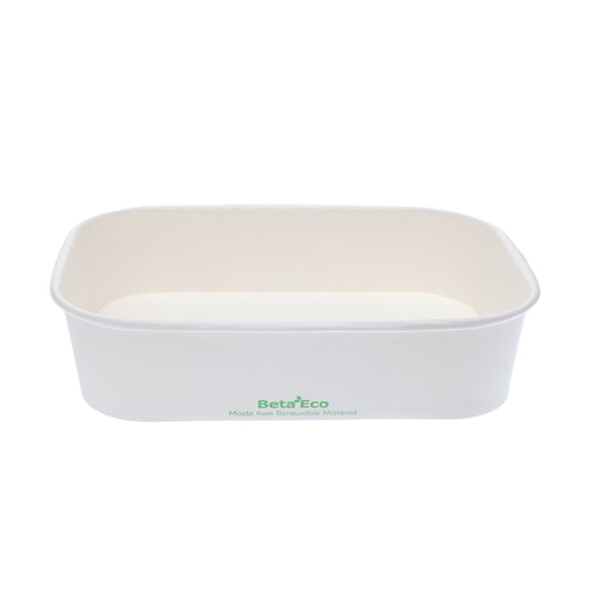 500ml Rectangular White Containers - 300PCS