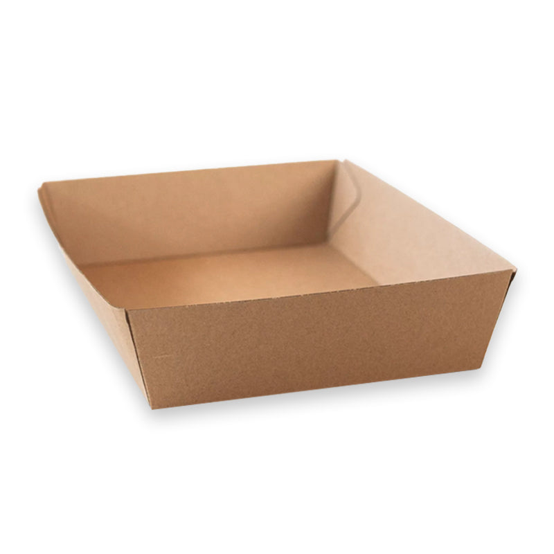 TRAY X-LARGE CORRUGATED PLAIN/BROWN -100PCS