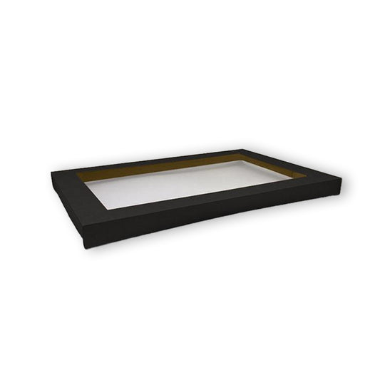 BLACK CATERING  TRAY LID – MEDIUM PLUS - 1OOPCS