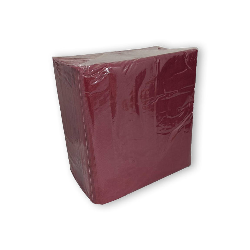 BURGUNDY DINNER NAPKINS 2PLY-1000PCS