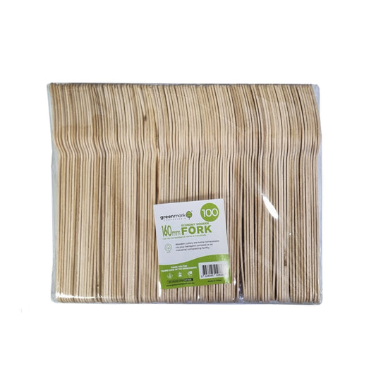 WOODEN FORK (100PCS) - $1.99 EA  / CTN QTY: 20