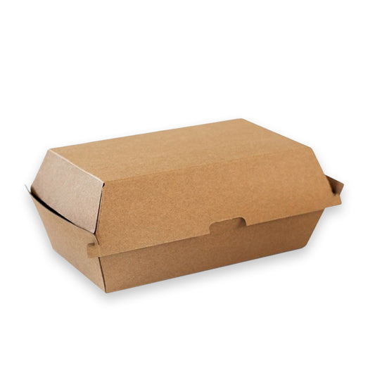 SNACK BOX-LARGE/BROWN CORRUGATED PLAIN/BROWN - 200PCS