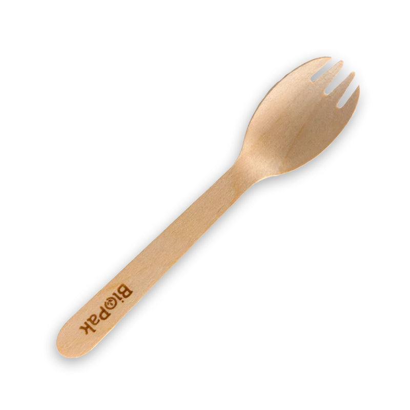 WOODEN COATED SPORK 1000 PCS