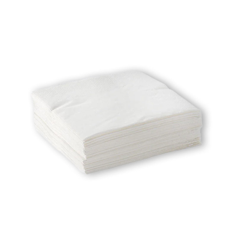 WHITE NAPKIN 2PLY LUNCH 1/4 FOLD- 2000PCS