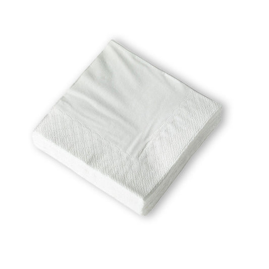 WHITE NAPKIN 2 PLY COCKTAIL 1/4 FOLD-2000PCS